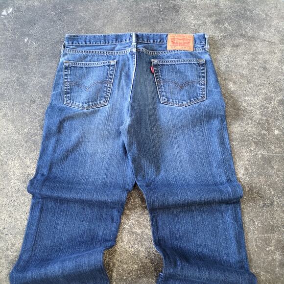 Levi's 514 Jeans Mens 34x32 Blue Pants Slim Straight Retro Skater Y2K Faded - Picture 4 of 8